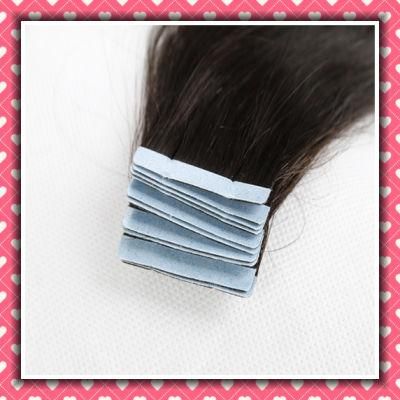 Brown Color Virgin Human Hair Tape Hair Silky 16&quot;