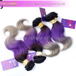Fashion Cosplay Hair Ombre Color Body Wave Human Hair Extension