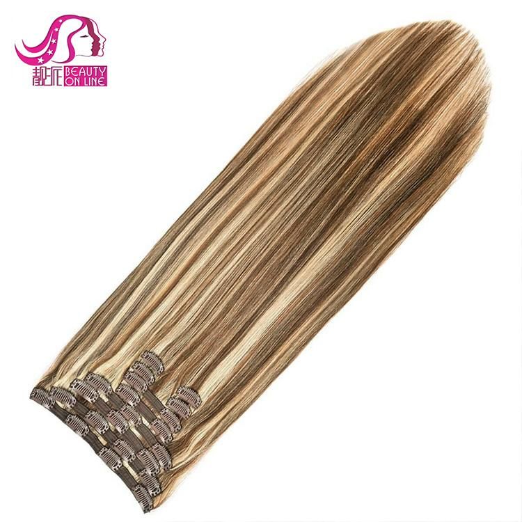Bohemian Remy Human Hair Triple Weft Double Drawn Luxury Full Head 120g 150g 220g Remy Clip in Hair Extension for White Women
