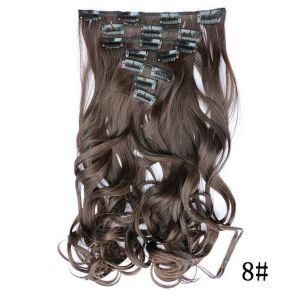 Full Head 7PCS Sets Curly Hair Clips in Hair Extension