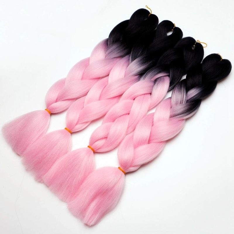 Kbeth Jumbo Braid Hair Extensions 22inch 24inch 26inch High Temperature Fiber Synthetic Braiding Hair Crochet Red Hair for Women 24 Inches 100g in Stock