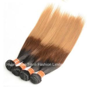 26&quot; Ombre Virgin Hair Extension 1b/4#/27# Straight Hair