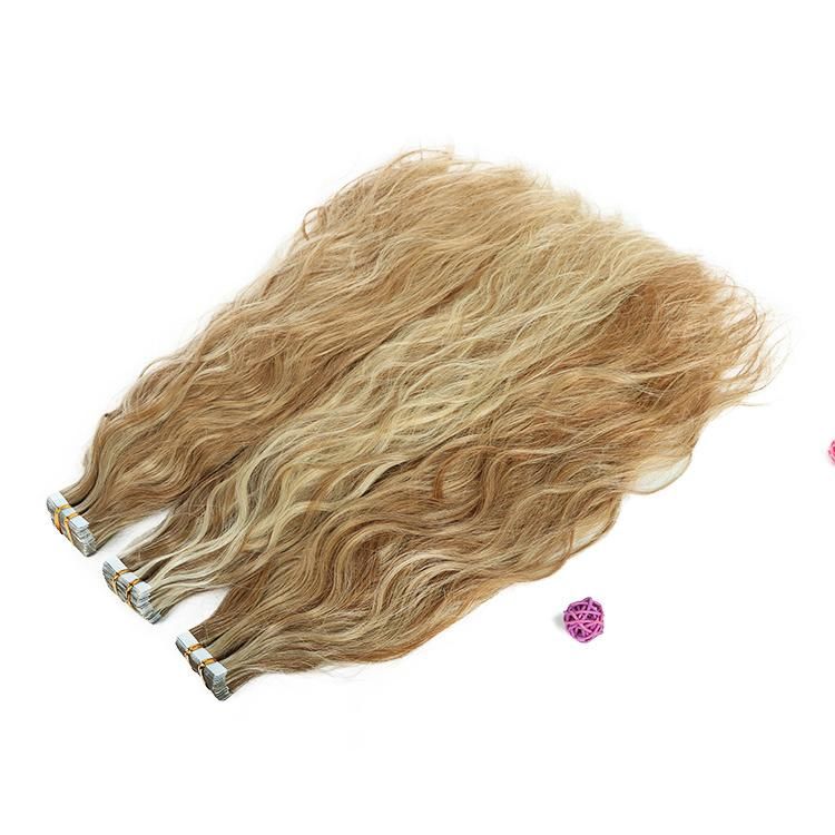 100% Raw Remy Virgin Natural Curly Tape in Hair Extensions