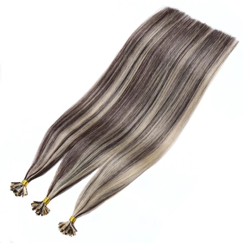 Pre-Bonded Keratin Flat Tip Hair Extensions/Fusion Hair Extensions/7A Grade Human Hair Extensions