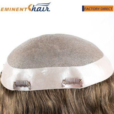 Durable Custom Made Human Hair Fine Mono Women&prime;s Toupee