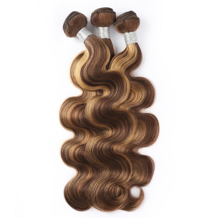 Sunlight Wholesale Straight Human Hair Bundles Remy Highlight Ombre 4/27