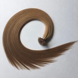 10# Prebonded Keratin Flat Nail Tip Brazilian Virgin Remy Human Hair Extensions