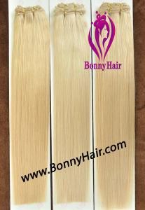 Luxury Quality European Human Hair Extension Weft Hair with Beads