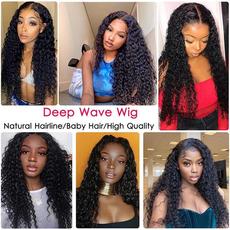 Wholesale 13X6 Lace Frontal Wigs Water Deep Wave 30 Inch Hair Wig Pre Plucked 250 Density Human Hair 5X5 Closure Wigs