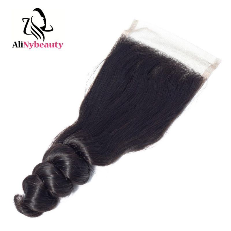 100% Human Hair Indian Virgin Hair Closure