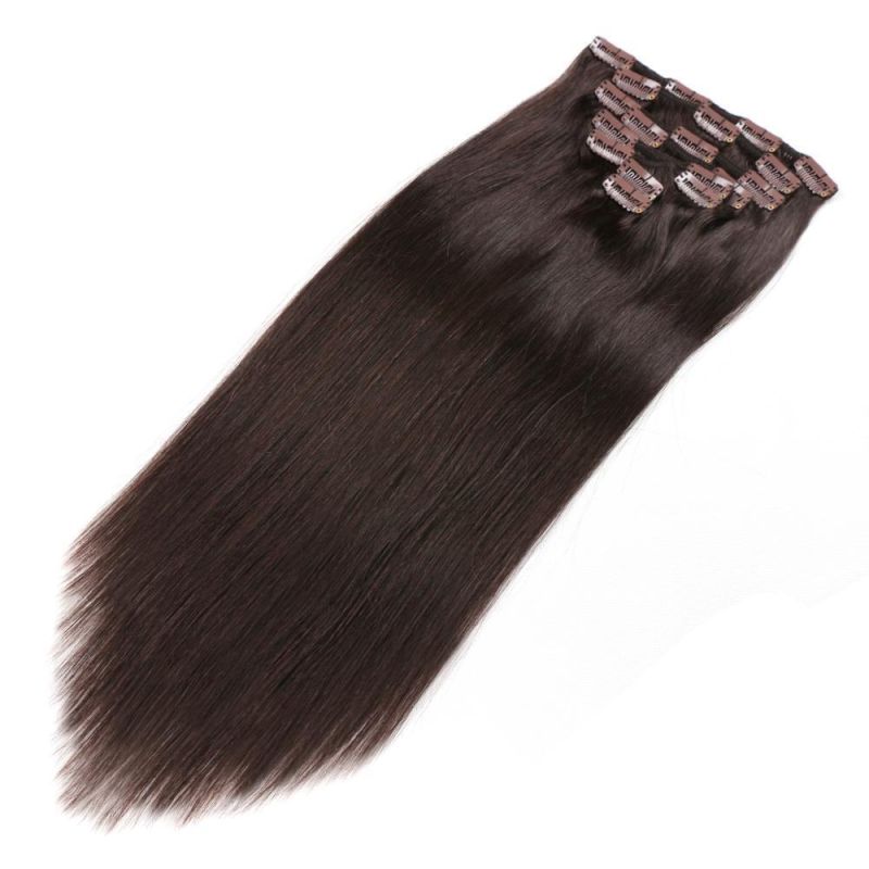 Natural Color Real Remy Human Hair Clip in Hair Extension