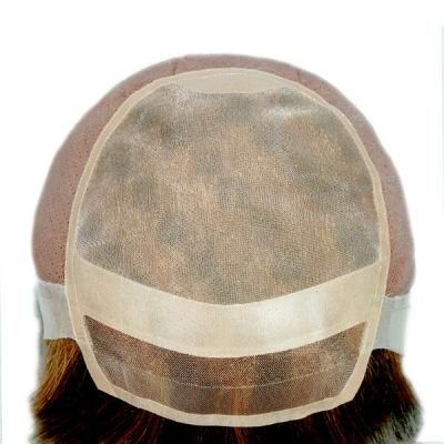 Gn5460 Full Hand Made Mono Top Medical Wig Both Sides Non Slip PU Female Toupee