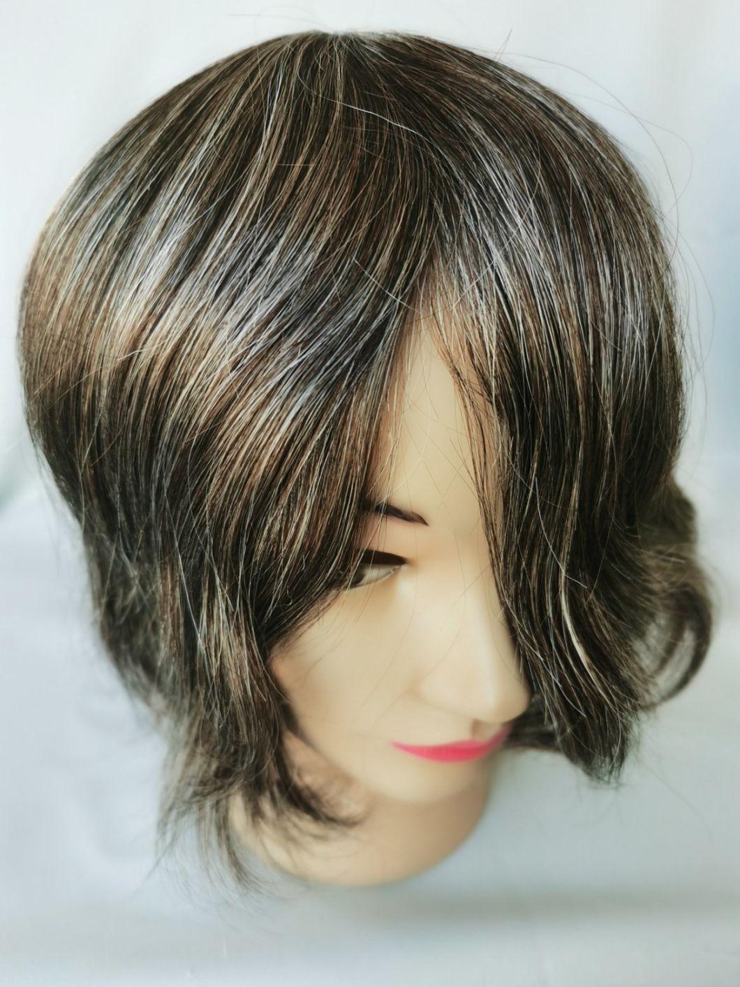 2022 Most Comfortable Clear PU Base Men′ S Wig Made of Remy Human Hair