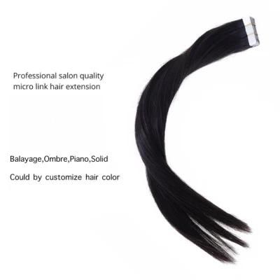 Hair with Tape in Hair Extensions 100% Real Natural Human Hair adhesive Extension Hair