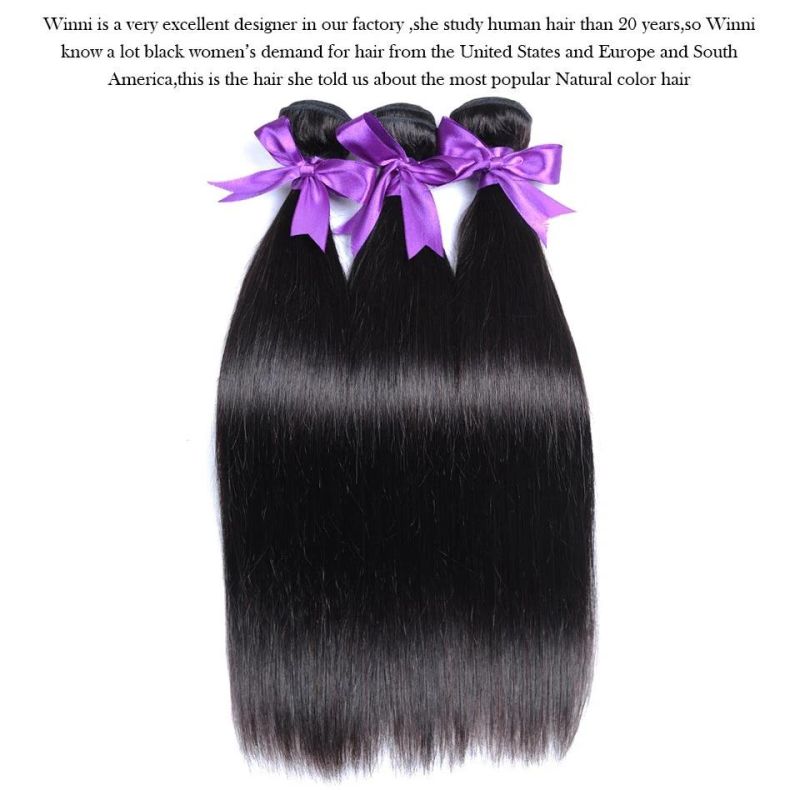 Thick Straight Brazilian Human Hair Weave Bundles 10-26inch Natural Color 1 Piece Non-Remy Hair Tissage Bresilienne 18inch