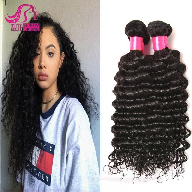 2020 Popular 100% Brazilian Virgin Hair Extension Deep Wave Hair Bundles