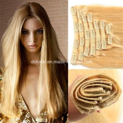 Clip on Virgin Brazilian Human Hair Extensions