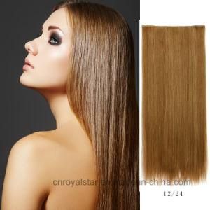 New Five Clips Hair Long Straight Colour Mixture Hair Extension
