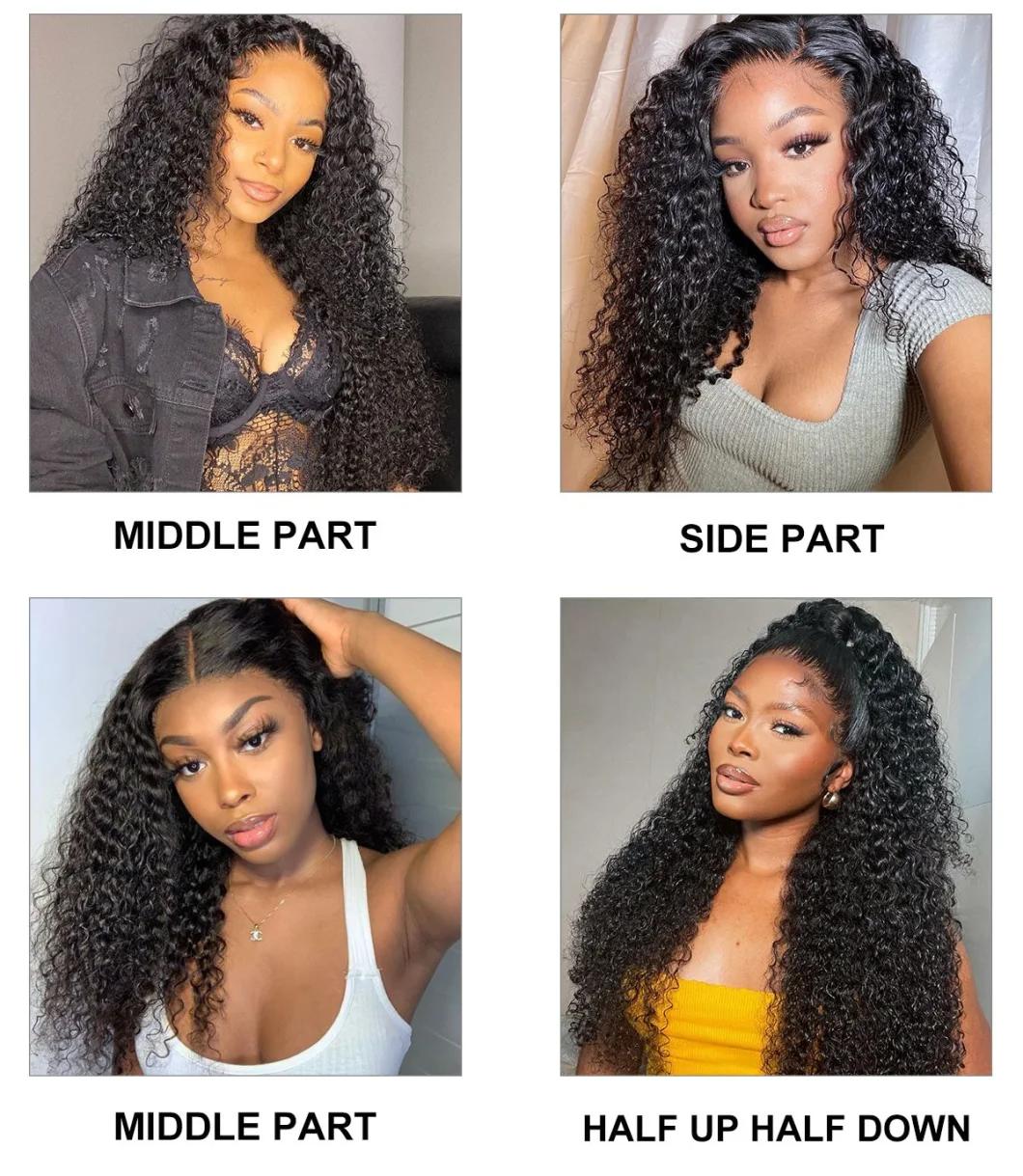 13X4 HD Lace Front Wigs Curly Wave Human Hair Wigs 180%