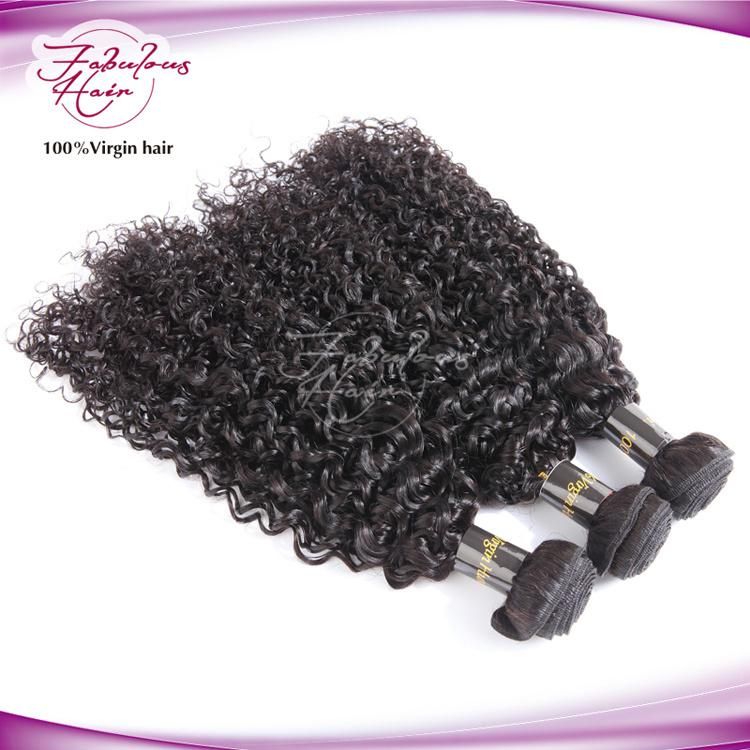 Popular Styles Curly Natural Color Raw Unprocessed Virgin Indian Hair