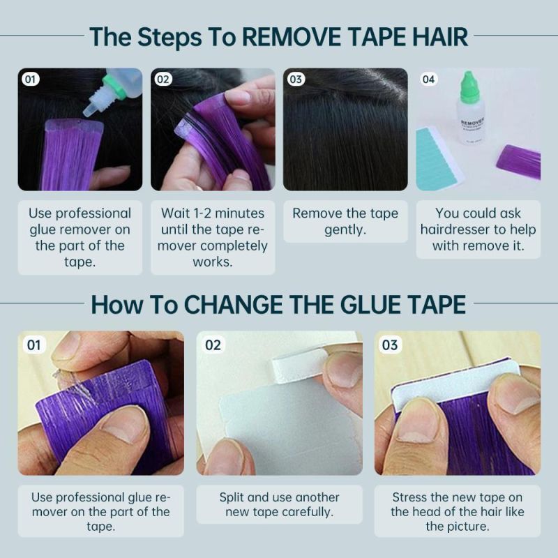 Tape Adhesive Double Sided Strong Waterproof Tape in Hair Extensions