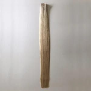 60# Straight Us Tape Skin PU Weft Virgin Remy Human Hair Extensions