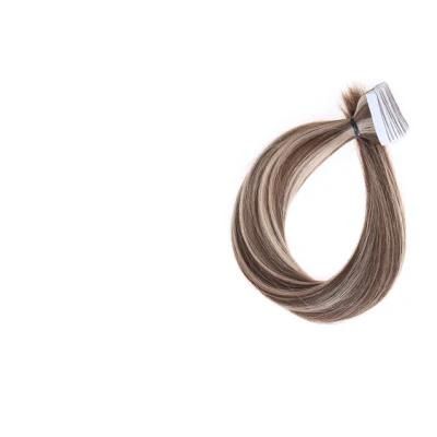 Human Hair for Woman Straight Skin Weft Natural Hair 20PCS 40PCS Natural Hair Adhesive Extensions 12/16/20/24 Inch