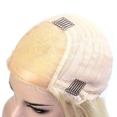Lx054 Chinese Hair Blond #613 Machine Made Mono Top Wig for Women