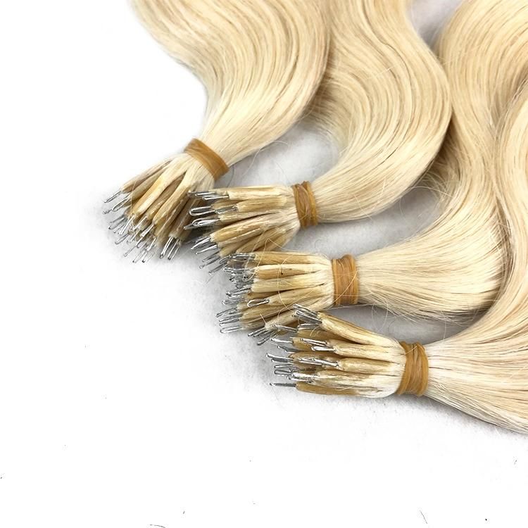 12A Body Wavy Nano Rings Human Hair Extension Remy Virgin Hair Weave