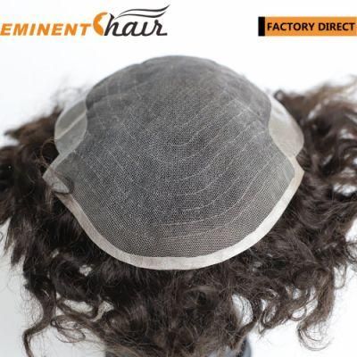 Lace Base Men&prime;s Toupee Human Hair Replacement