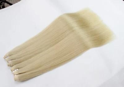 Brazilian Straight Human Hair Hair Bundles Blonde Color Remy Human Hair Weaving Bundles Extensions 613