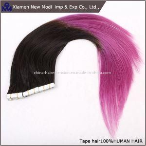 Two Tone Straight Virgin Brazilian Tape Hair Extensions