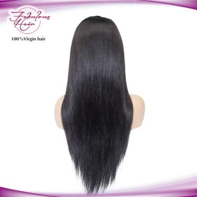 Natural Straight Hair Lace Front Wig Virgin No-Remy Hair Wig