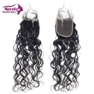 Wholesale Price Raw Natural Wave Lace Closure with Baby Hair 10A Virgin Human Hair