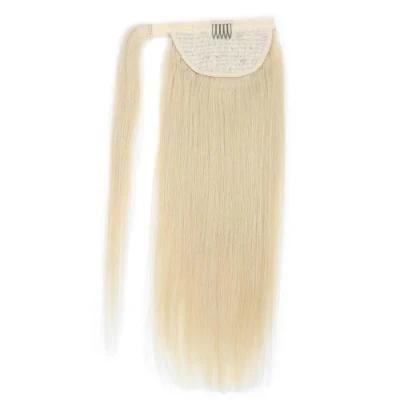 Best Quality Wholesale Factory Double Drawn Natural Drawstring Ponytail