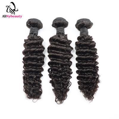 Alinybeauty Wholesale Grade 12A Unprocessed Virgin Brazilian Hair Bundles, Human Hair Extension Bundle, Mink Brazilian Hair Bundle