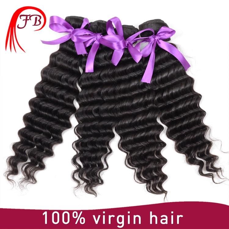Raw Natural Color 8A Virgin Deep Wave Indian Human Hair