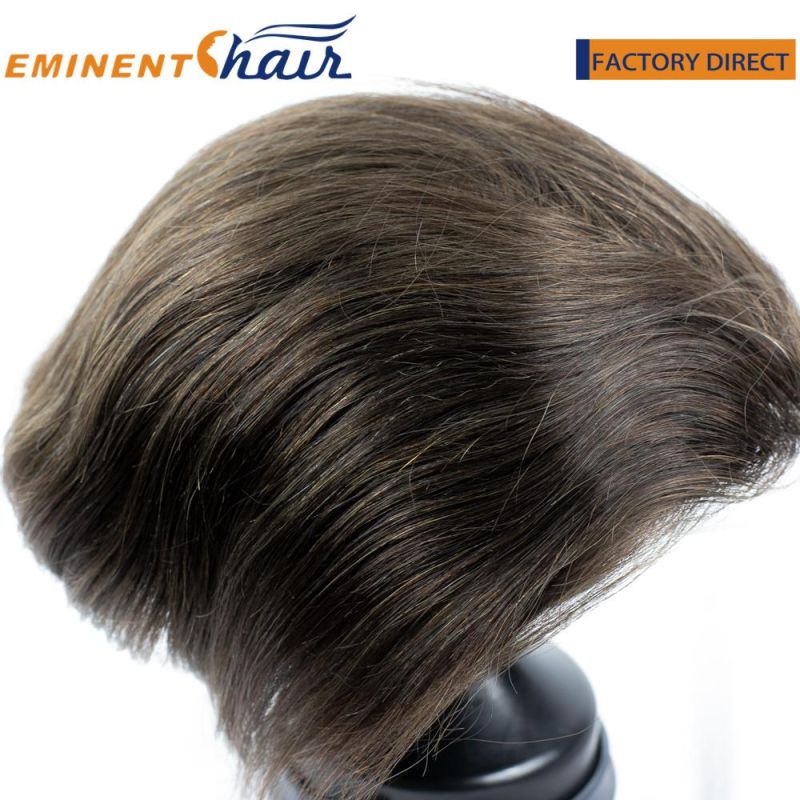 Custom Ultra Skin with Lace Front Toupee for Men Indian Human Hair