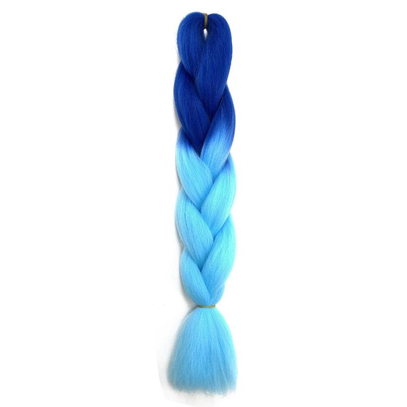 Kbeth Jumbo Hair Braid Extension 20 Inch 24inch 22inch 100g Green Synthetic Braiding Hair for African Custom Colors Accept Hair Extension From China Factory