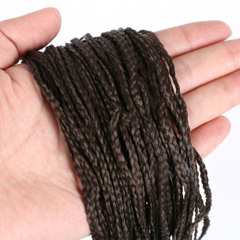 28inch Synthetic Straight Zizi Crochet Braids Hair 3X Box Braid Hair Extension