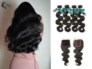 10A Indian Body Wave 100% Pure Hair Extension Natural Black Wholesale for Africans