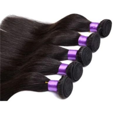 Riisca Hair Wholesale Natural Color Brazilian Virgin Straight Human Hair Extensions Bundles