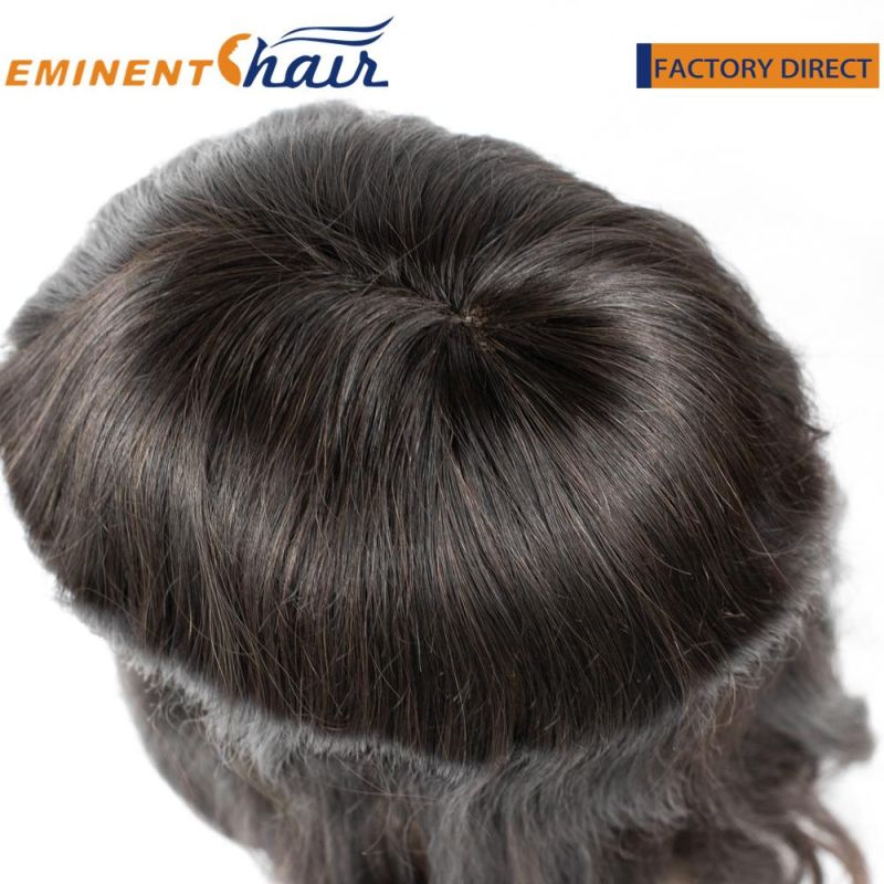 High Quality Full French Lace Natural Human Hair Women Toupee