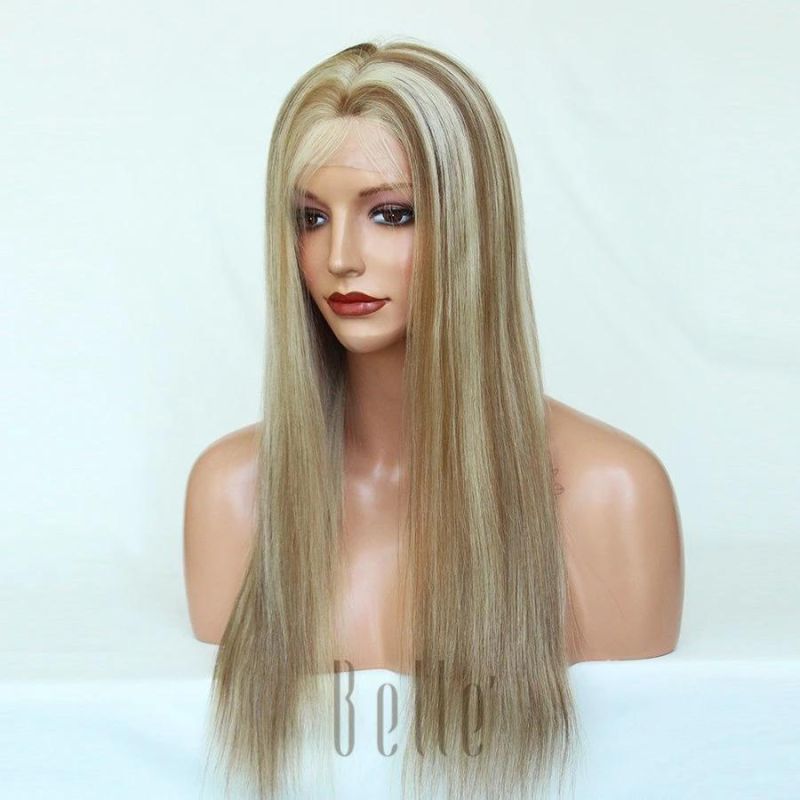 Belle Natural Looking Parting Remy Human Hair Full Lace Wig