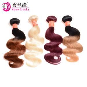 Accept Customized Ombre Brazilia Hair Body Wave Unprocessed Virgin Brazilian Human Hair