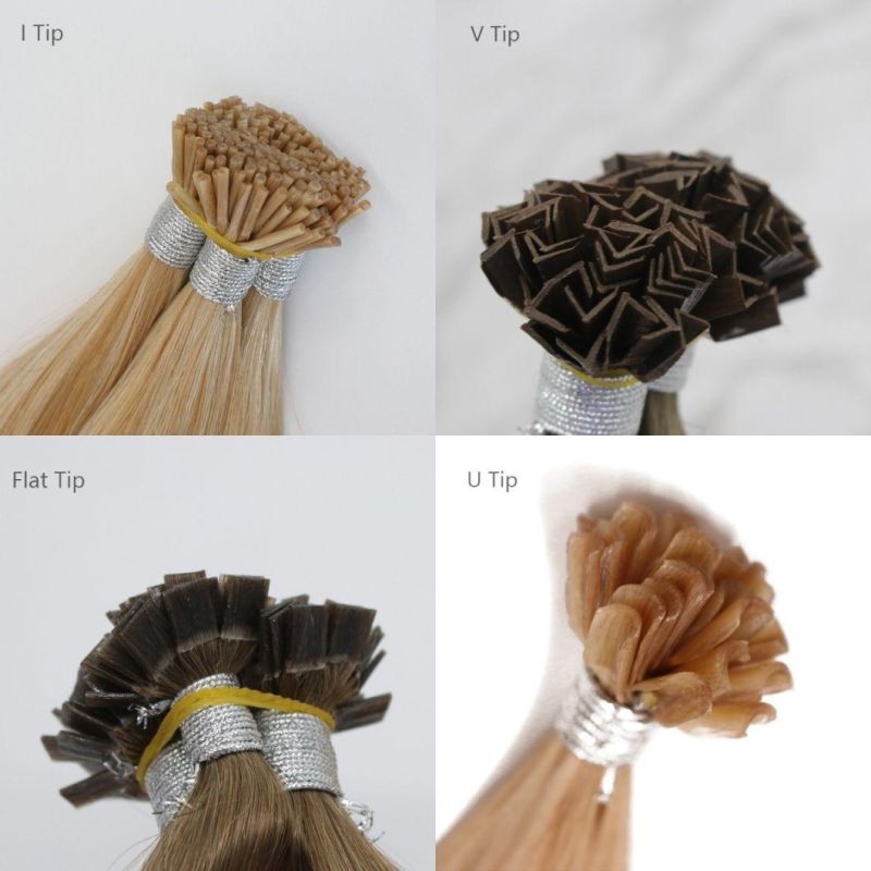 100% Remy Hair I Tip Human Hair Extension Natural Black