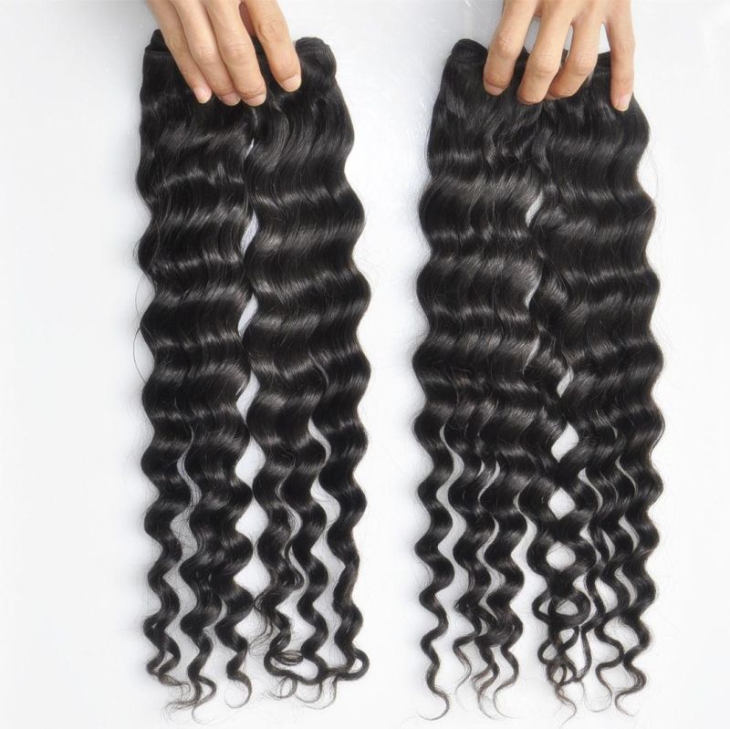 9A Cambodian Virgin Deep Wave Hair Extensions 100% Human Hair Weave