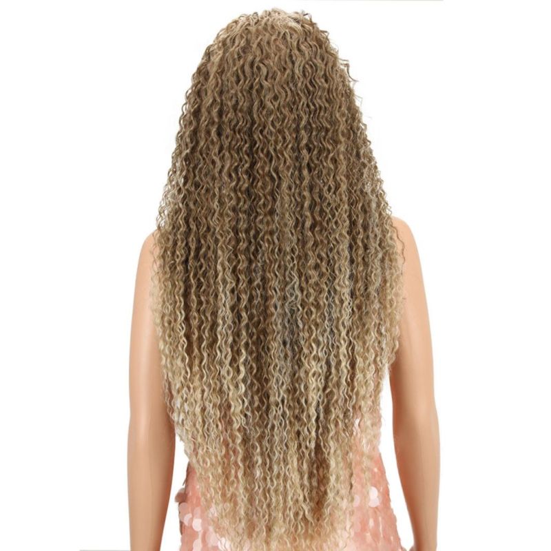 Brazilian Human Hair Lace Front Wig 30 Inch Long Hair Lace Front Wig Kinky Curly Hair Blond Long Hair Wigs for Women