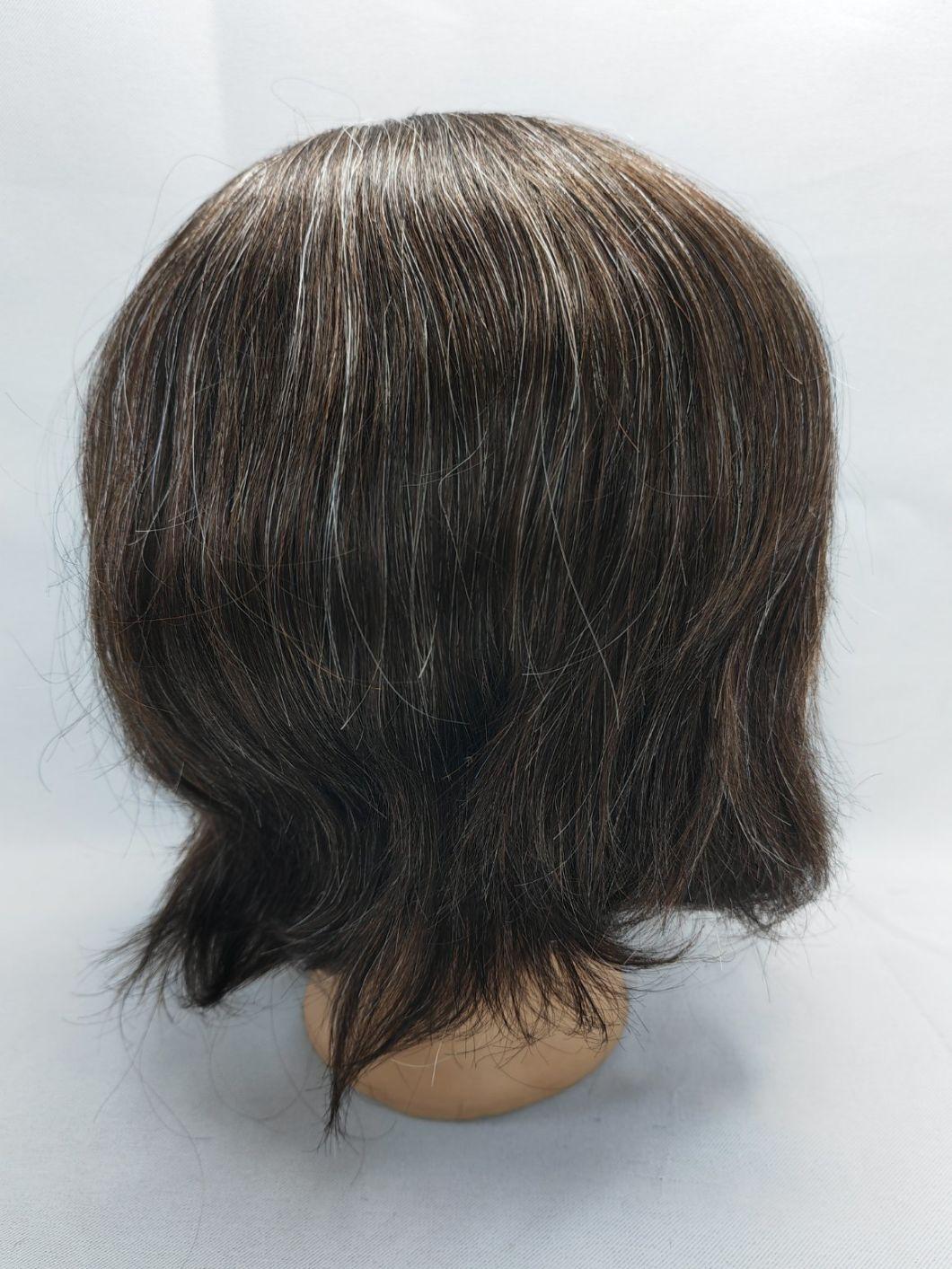 2022 Most Durable Custom Made Clear PU Base Injection Toupee Made of Remy Human Hair