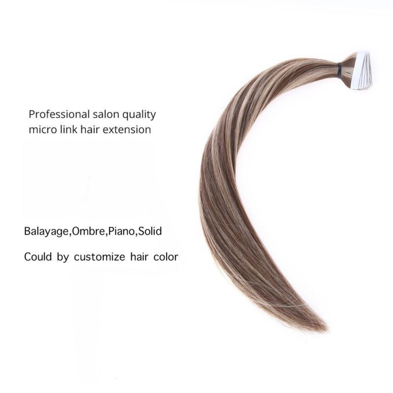 Hair for Woman Tape Extensions European Natural Seamless Skin Weft 12"-22" Black Brown Blonde 100% Virgin Remy Hair 20 PCS